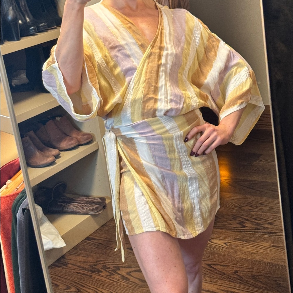 L*Space Multicolor Kimono Wrap